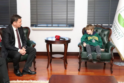 Bursa Osmangazi Belediye Başkanı Aydın’dan DMD hastası Yağız Efe’ye destek