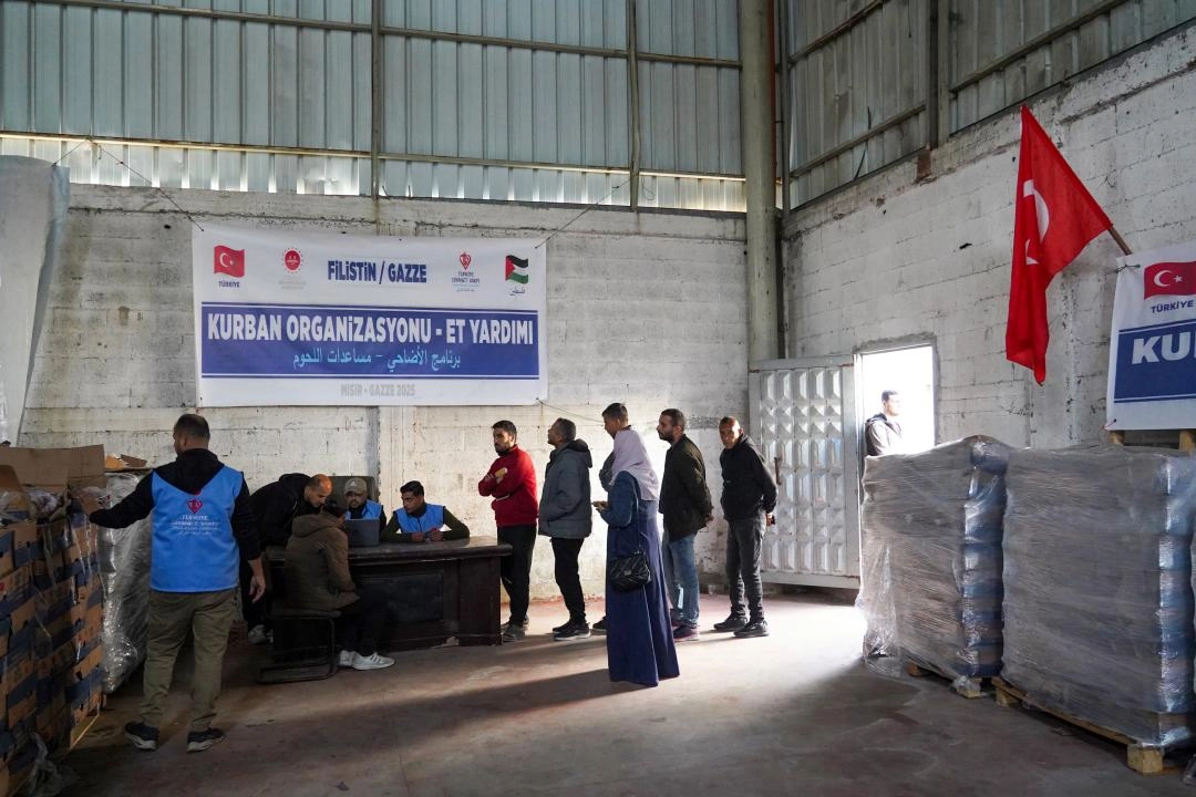 Türkiye Diyanet Vakfı'ndan Gazze’ye kurban eti yardımı