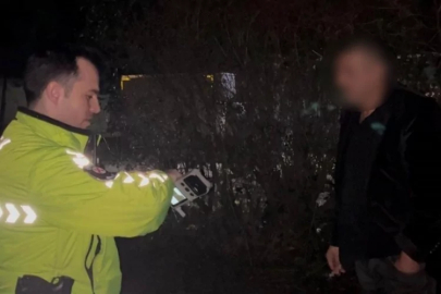 Bursa'da şaşırtan anlar! Polisi görünce...