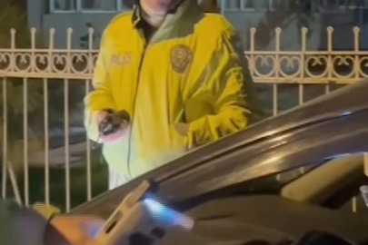 Bursa'da polisin alkollü kadın sürücü ile imtihanı!
