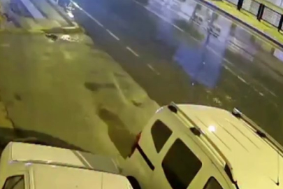 Feci kaza kameralara böyle yansıdı!