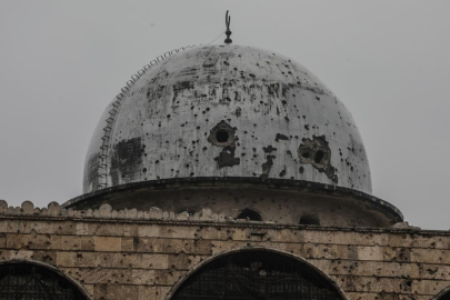 SDG'nin Şeyh Maksud Mahallesi'nde askeri karargah olarak kullandığı cami görüntülendi