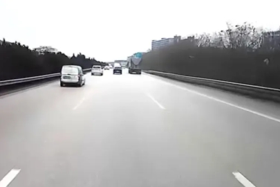 Bursa'da otoyolda facianın eşiğinden dönüldü!