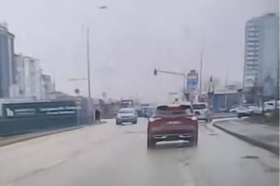 Bursa'da trafikte panik!