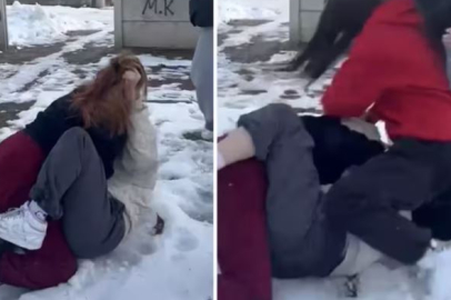 Kız grubundan kan donduran zorbalık!