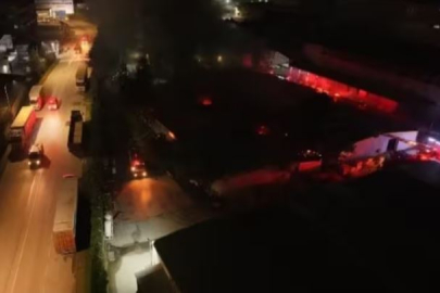 Bursa'da fabrikada yangın!