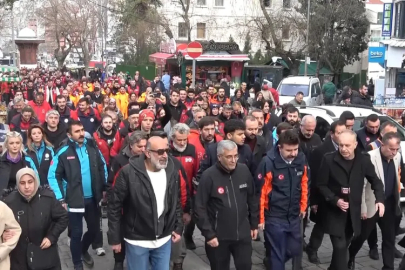 Bursa’da Kahramanlardan sessiz yürüyüş...
