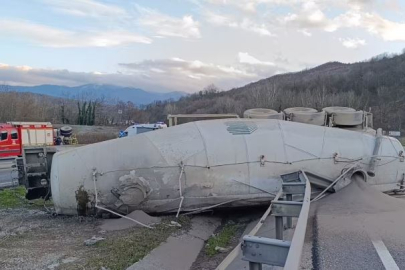 Bursa'da beton tankeri faciası!