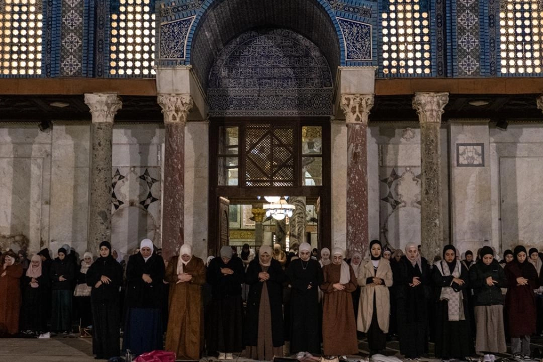 Mescid-i Aksa’da ilk teravih namazı kılındı