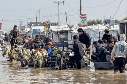 Gazze'de şiddetli yağış sele yol açtı