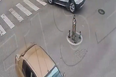 Önce araca çarptı sonra nehre uçtu!