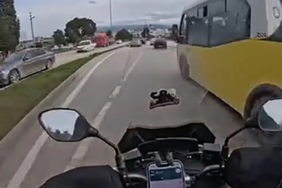 Bursa'da yürekleri ağza getiren anlar!