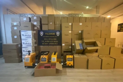 Yıldırım’da kaçak sigara fabrikasına darbe: Yarım ton tütün ele geçirildi!