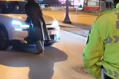 Aracın önüne atlayan kadın konuştu...