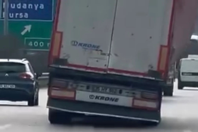 Bursa'da trafikte tehlikeli anlar!