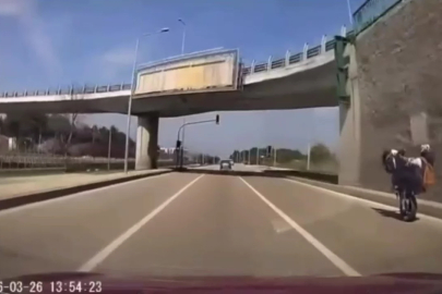 Yürekleri ağıza getiren görüntü Bursa’dan geldi!