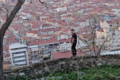 Bursa Tophane surlarında korku dolu anlar!
