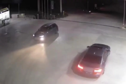 Bursa'da benzin istasyonunda pes dedirten anlar!