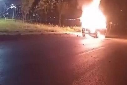 Bursa'da bir anda alev aldı!