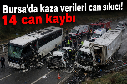Bursa'da kaza verileri can sıkıcı
