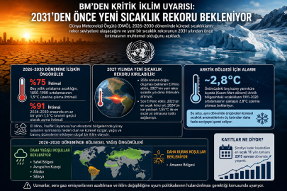 BM’den kritik iklim uyarısı! 2031’den önce yeni sıcaklık rekoru bekleniyor