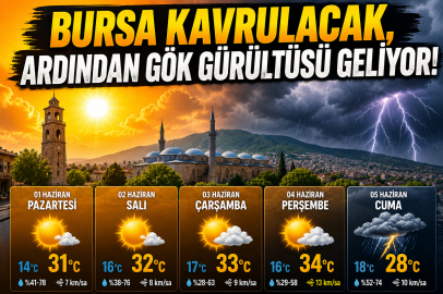 Bursa’ya çifte hava uyarısı! 34 dereceyi görecek, ardından yağış gelecek