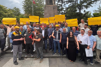 Trabzon'da madencilerden maaş protestosu! “Borç değil, hakkımızı istiyoruz”