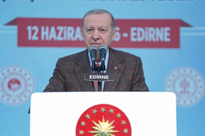 Erdoğan Edirne'den CHP'ye çarpıcı ifadelerle seslendi!