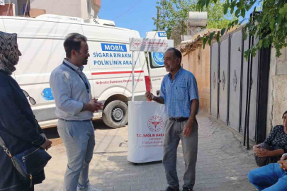 Mobil sigara bırakma polikliniği umut oluyor