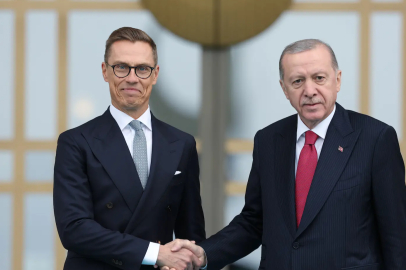 Erdoğan, Finlandiya Cumhurbaşkanı Stubb'ı Cumhurbaşkanlığı Külliyesi'nde kabul etti