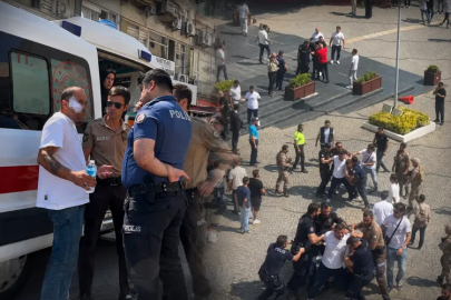 Bursa Adliyesi önünde meydan kavgası!