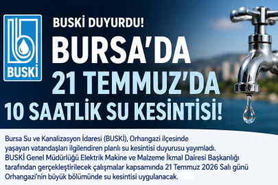 BUSKİ'den 10 saatlik su kesintisi uyarısı!