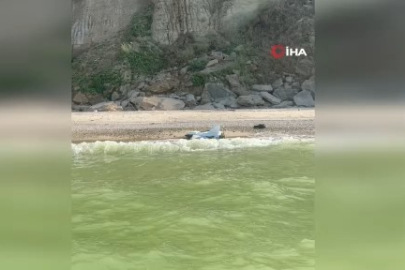 İstanbul'da sahile vuran şüpheli cisim kontrollü imha edildi!
