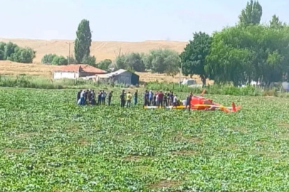 Ankara Temelli'de eğitim helikopteri düştü!