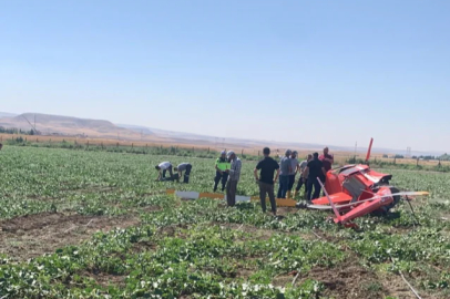 Ankara Temelli'de eğitim helikopteri düştü!