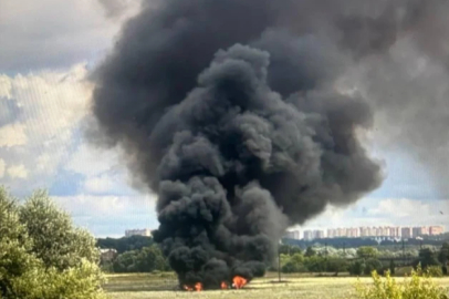Rusya'nın 5'inci nesil savaş uçağı Su-57 Moskova'da düştü!