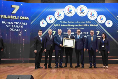 BTSO’ya Türkiye’de ilk kez verilen 7 yıldızlı akreditasyon!