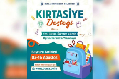 Bursa Büyükşehir'den kırtasiye desteği: Başvurular başladı!