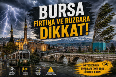 Bursa dikkat! Meteoroloji’den kuvvetli rüzgar ve fırtına uyarısı!