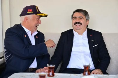 Başkan Yılmaz Kıbrıs Gazisi Cafer Kaya’nın evine konuk oldu!