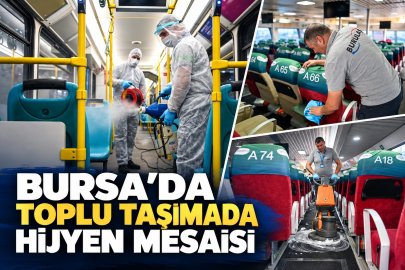 Bursa’da grip alarmı! Toplu taşıma araçları dezenfekte edildi!
