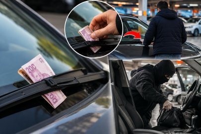 Otoparklarda yeni hırsızlık yöntemi! Sileceğe 200 TL sıkıştırıyorlar!